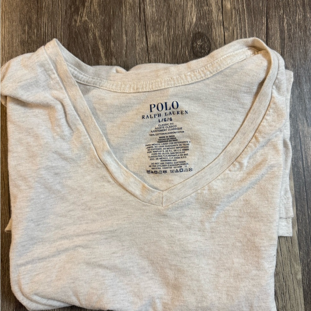 Polo by Ralph Lauren men’s Large V-Neck Tee